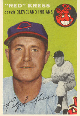 1954 Topps Red Kress #160 Baseball Card