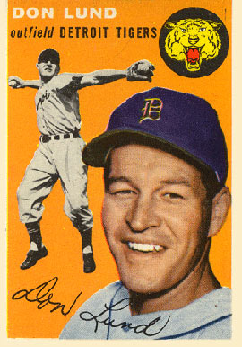 1954 Topps Don Lund #167 Baseball Card