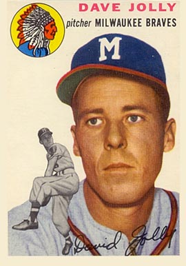 1954 Topps Dave Jolly #188 Baseball Card
