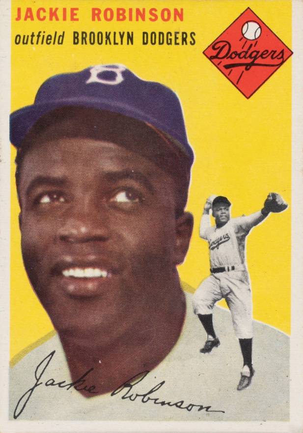 1954 Topps Jackie Robinson #10g Baseball Card