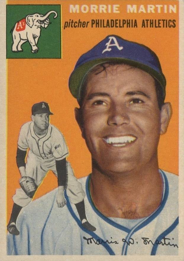 1954 Topps Morrie Martin #168 Baseball Card