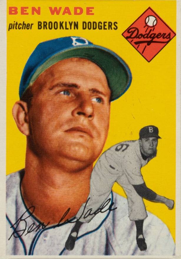 1954 Topps Ben Wade #126 Baseball Card