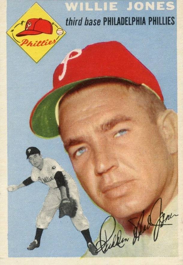 1954 Topps Willie Jones #41 Baseball Card