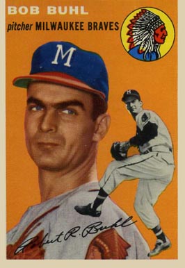 1954 Topps Bob Buhl #210 Baseball Card