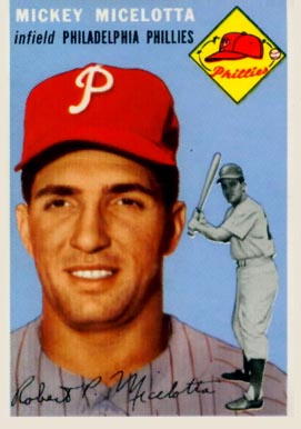 1954 Topps Mickey Micelotta #212 Baseball Card