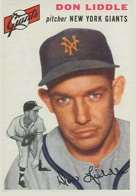 1954 Topps Don Liddle #225 Baseball Card