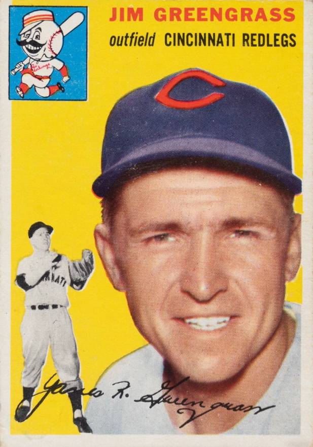 1954 Topps Jim Greengrass #22g Baseball Card