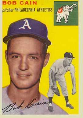 1954 Topps Bob Cain #61 Baseball Card