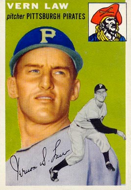 1954 Topps Vern Law #235 Baseball Card