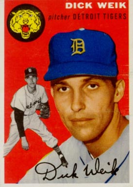 1954 Topps Dick Weik #224 Baseball Card