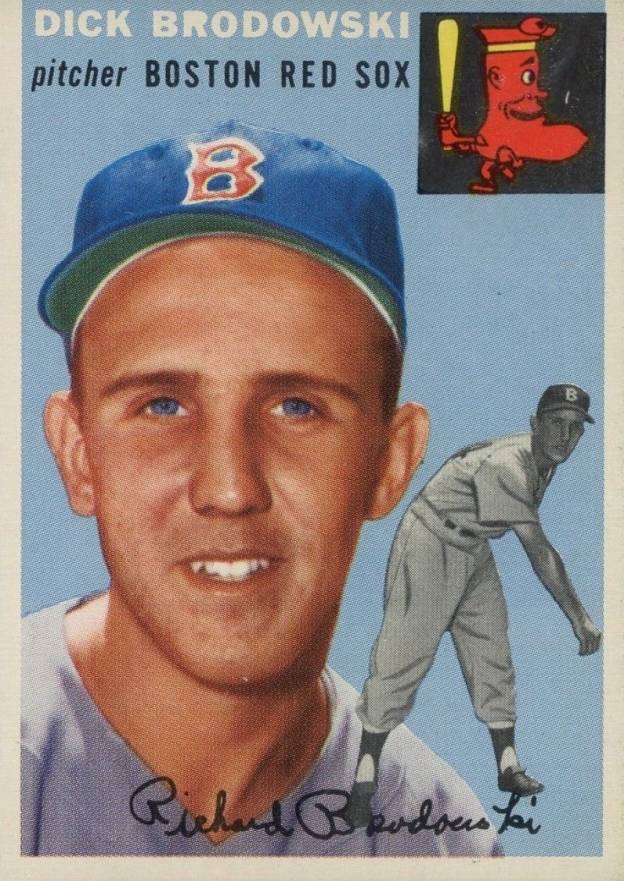 1954 Topps Dick Brodowski #221 Baseball Card
