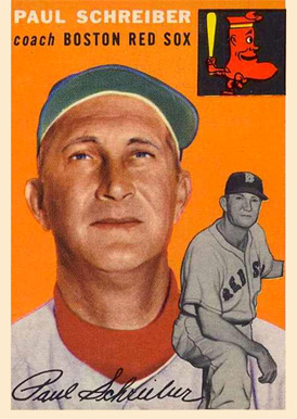 1954 Topps Paul Schreiber #217 Baseball Card