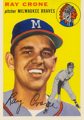 1954 Topps Ray Crone #206 Baseball Card