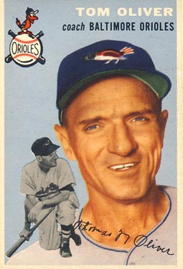 1954 Topps Tom Oliver #207 Baseball Card