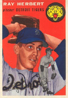 1954 Topps Ray Herbert #190 Baseball Card