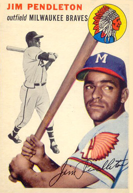 1954 Topps Jim Pendleton #165 Baseball Card