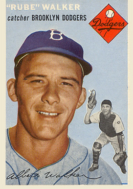 1954 Topps Rube Walker #153 Baseball Card