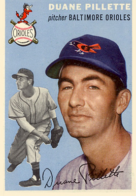 1954 Topps Duane Pillette #107 Baseball Card
