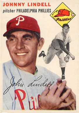 1954 Topps Johnny Lindell #51 Baseball Card