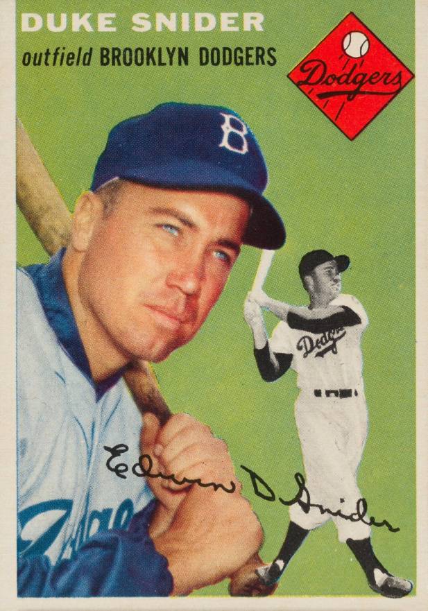 2017 Topps Stadium Club #206 Duke Snider Brooklyn Dodgers Baseball Card 