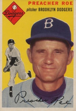 1954 Topps Preacher Roe #14 Baseball Card