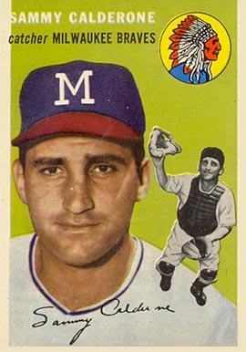 1954 Topps Sam Calderone #68 Baseball Card