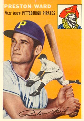 1954 Topps Preston Ward #72 Baseball Card