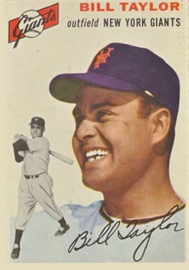 1954 Topps Bill Taylor #74 Baseball Card
