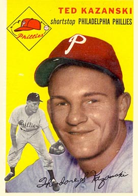 1954 Topps Ted Kazanski #78 Baseball Card