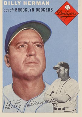 1954 Topps Billy Herman #86 Baseball Card