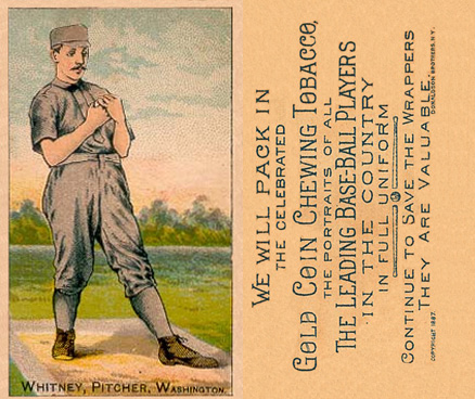 1887 Buchner Gold Coin Jim Whitney # Baseball Card