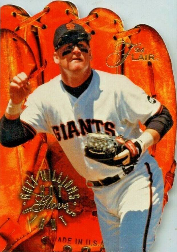 1994 Flair Hot Gloves Matt Williams #10 Baseball Card