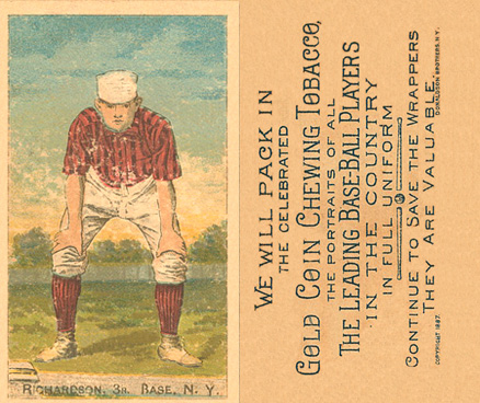 1887 Buchner Gold Coin Danny Richardson # Baseball Card