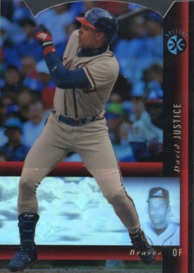 1994 SP Holoview Red David Justice #17 Baseball Card