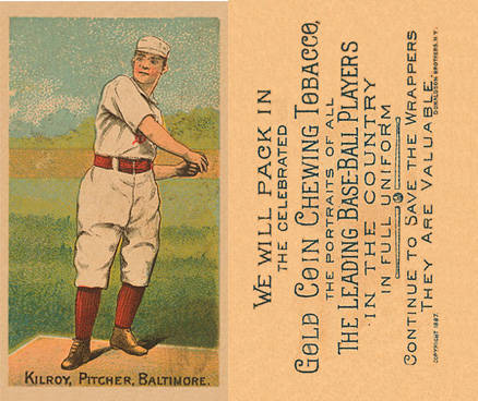 1887 Buchner Gold Coin Matt Kilroy # Baseball Card