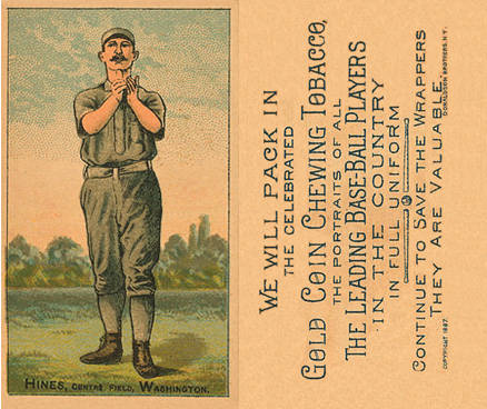 1887 Buchner Gold Coin Paul Hines # Baseball Card