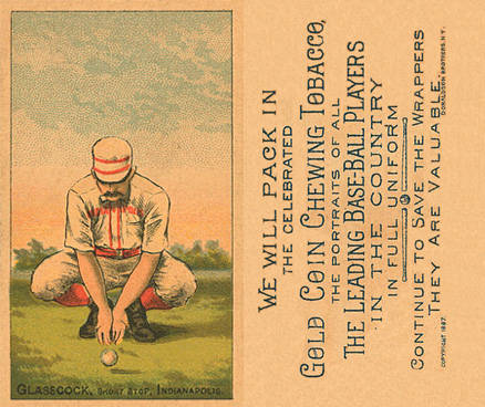 1887 Buchner Gold Coin Jack Glasscock # Baseball Card