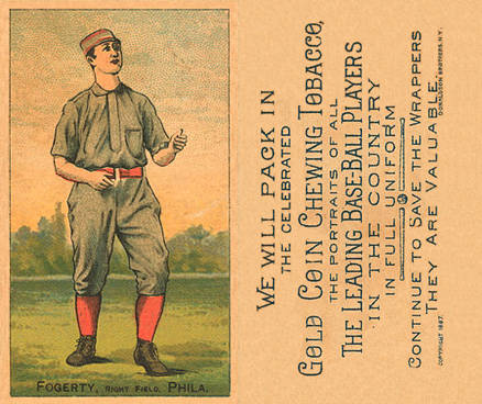 1887 Buchner Gold Coin Jim Fogarty # Baseball Card