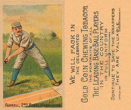 1887 Buchner Gold Coin Jack Farrell # Baseball Card