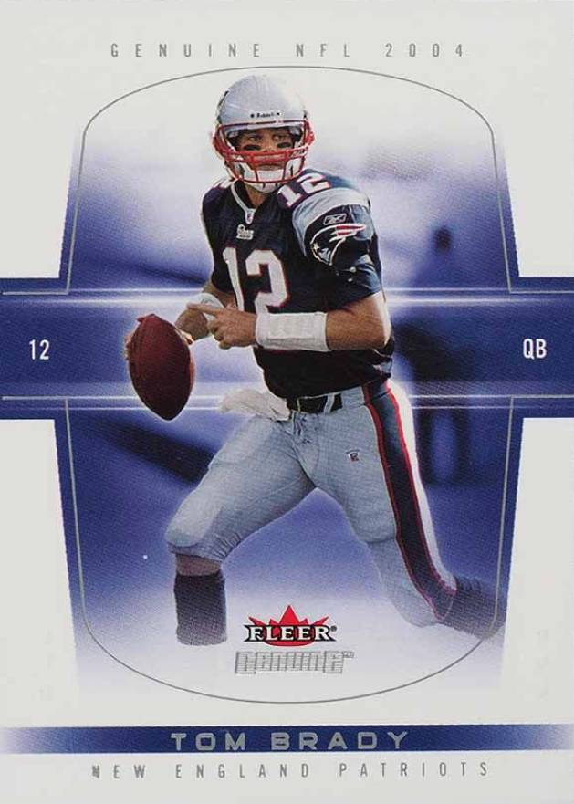 2004 Fleer Genuine Tom Brady #51 Football Card