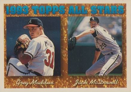 1994 Topps Topps All-Stars Maddux/McDowell #392 Baseball Card