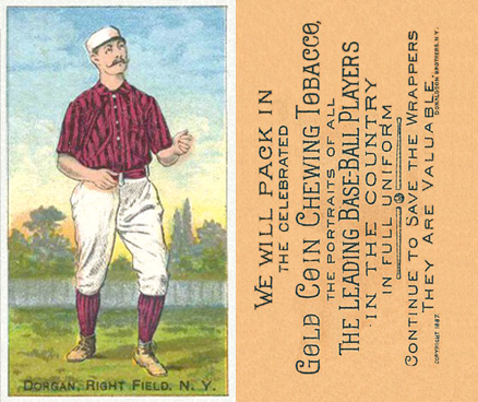1887 Buchner Gold Coin Mike Dorgan # Baseball Card