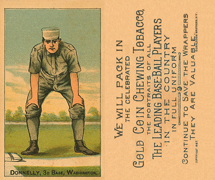 1887 Buchner Gold Coin Jim Donnelly # Baseball Card