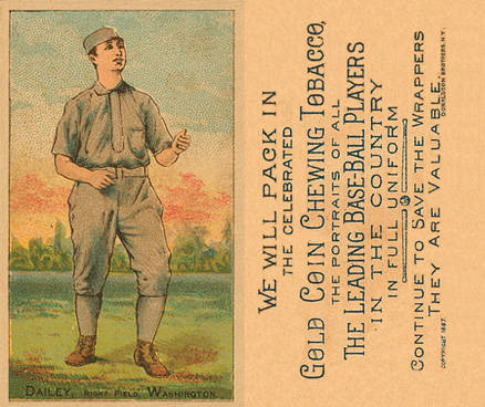 1887 Buchner Gold Coin Ed Dailey # Baseball Card