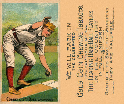 1887 Buchner Gold Coin John Corbett # Baseball Card