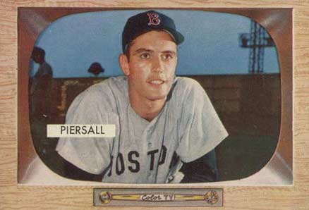 1955 Bowman Jim Piersall #16 Baseball Card