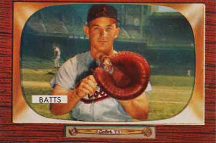 1955 Bowman Matt Batts #161 Baseball Card