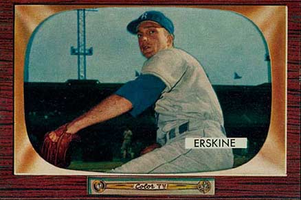 1955 Bowman Carl Erskine #170 Baseball Card