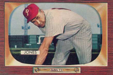 1955 Bowman Willie Jones #172 Baseball Card