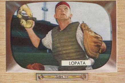 1955 Bowman Stan Lopata #18 Baseball Card